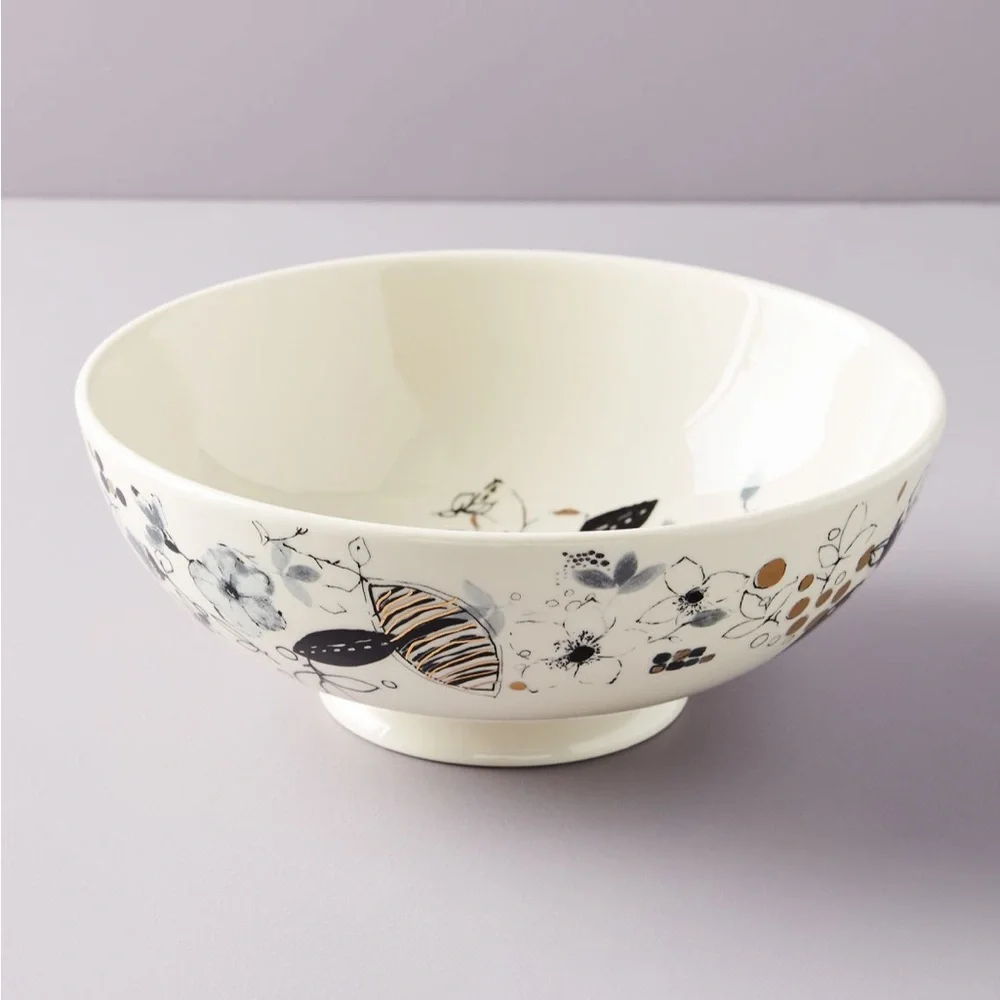 Lauren Wan Floral Vine Serving Bowl by Anthropologie